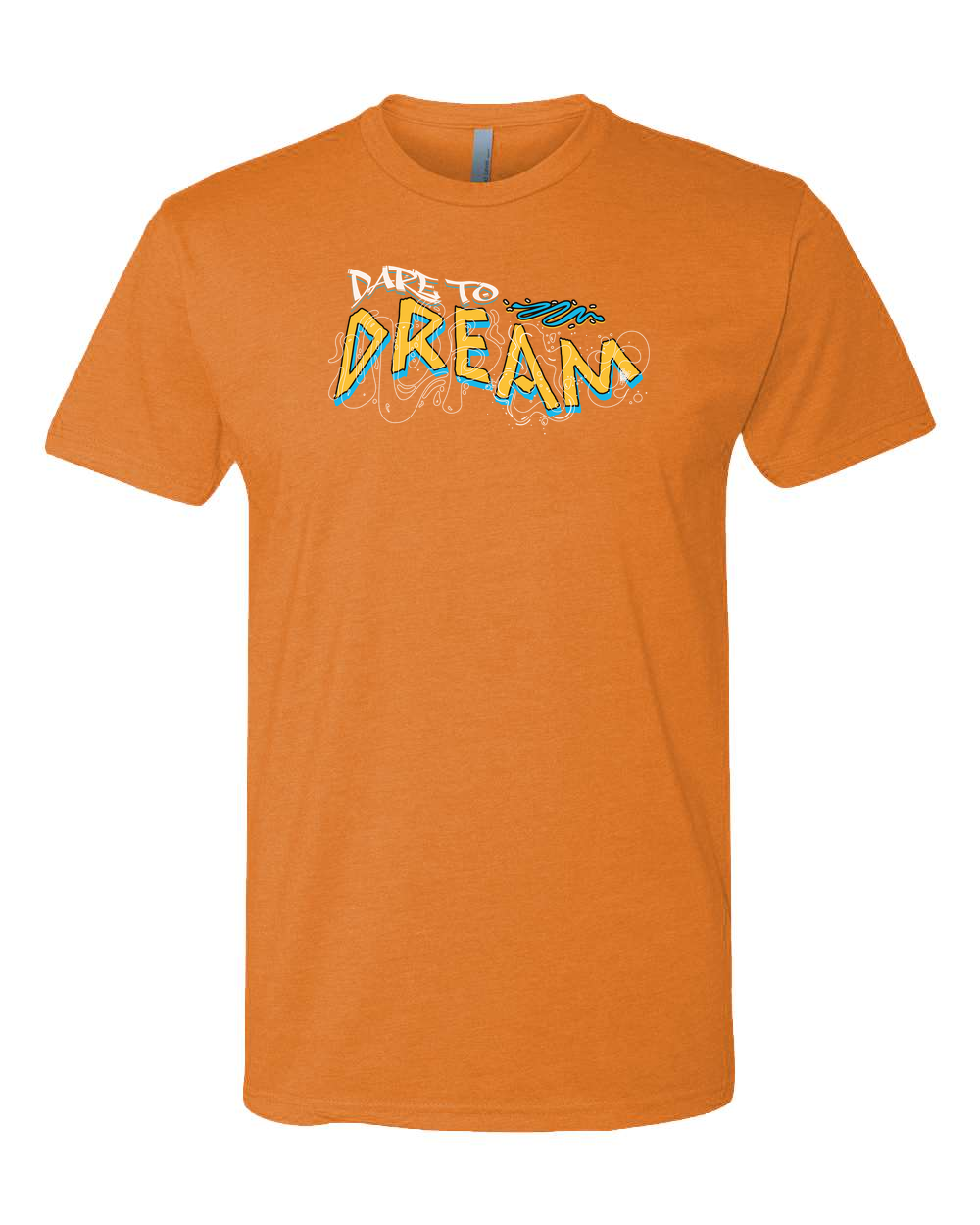 Dare To Dream Men's T-Shirt Orange (NL6210)