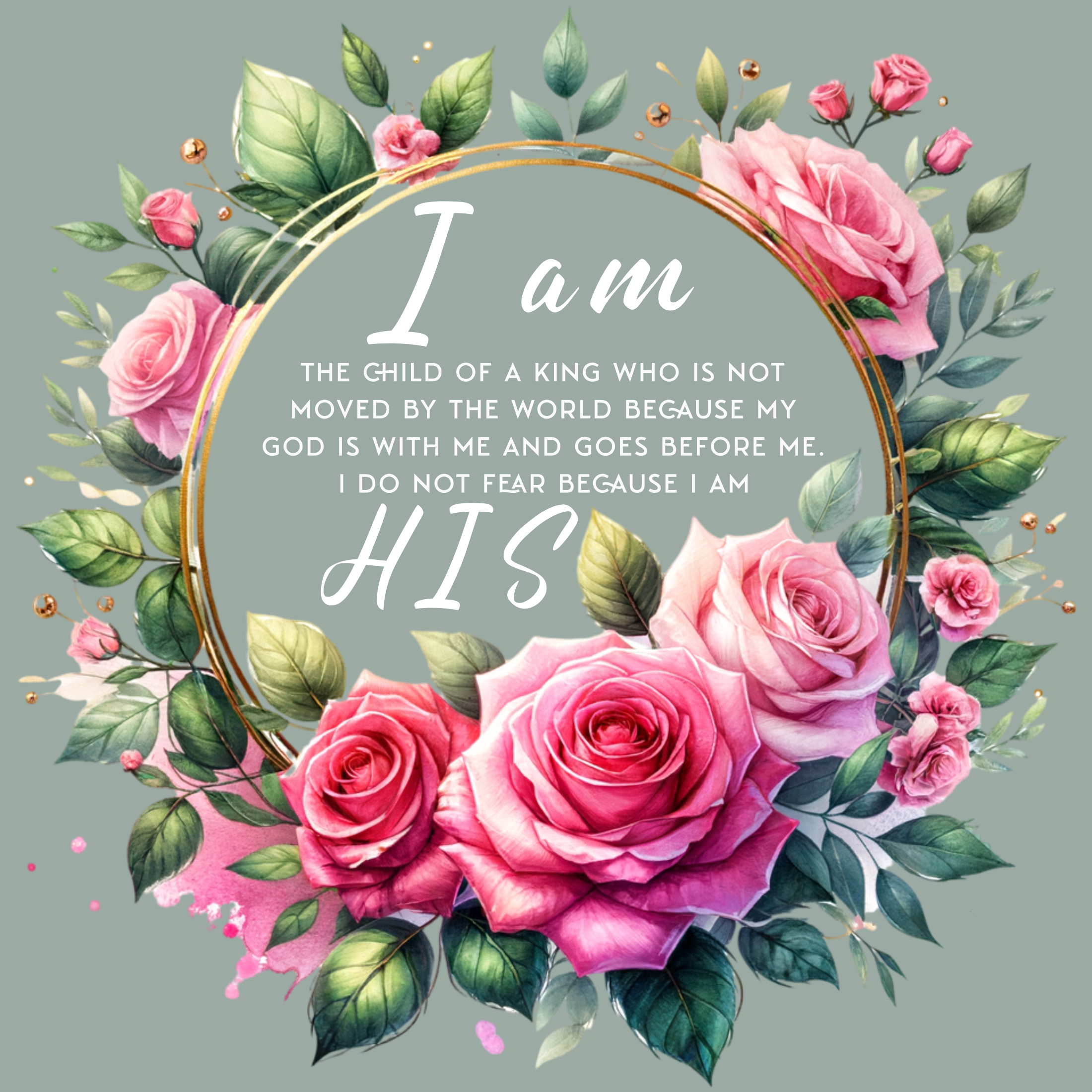 I AM HIS Hoodie (IND4000) - Shirtify