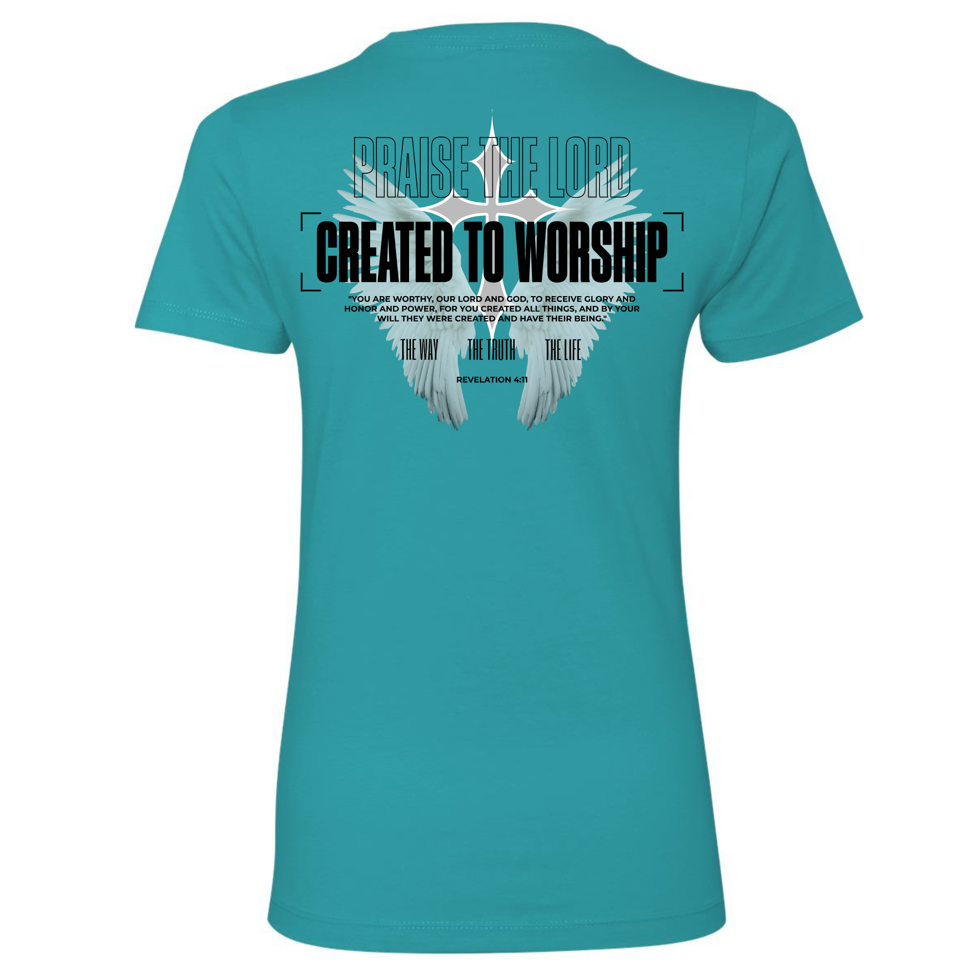 Fearless - Revelation - Created to Worship T-Shirt NL3900 Tahiti Blue