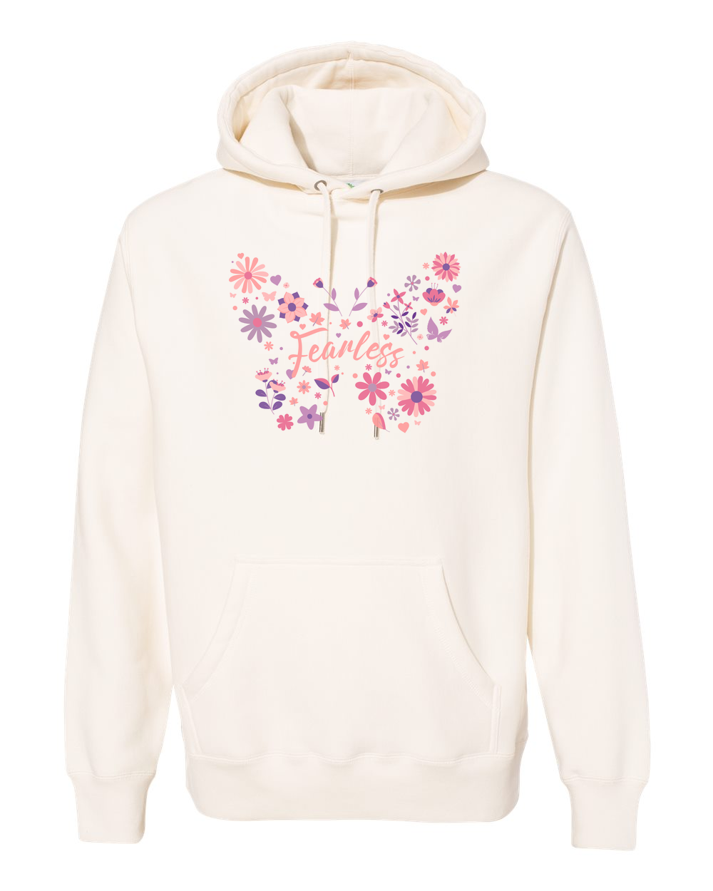 Fearless Butterfly Hoodie Bone (IND5000PF)