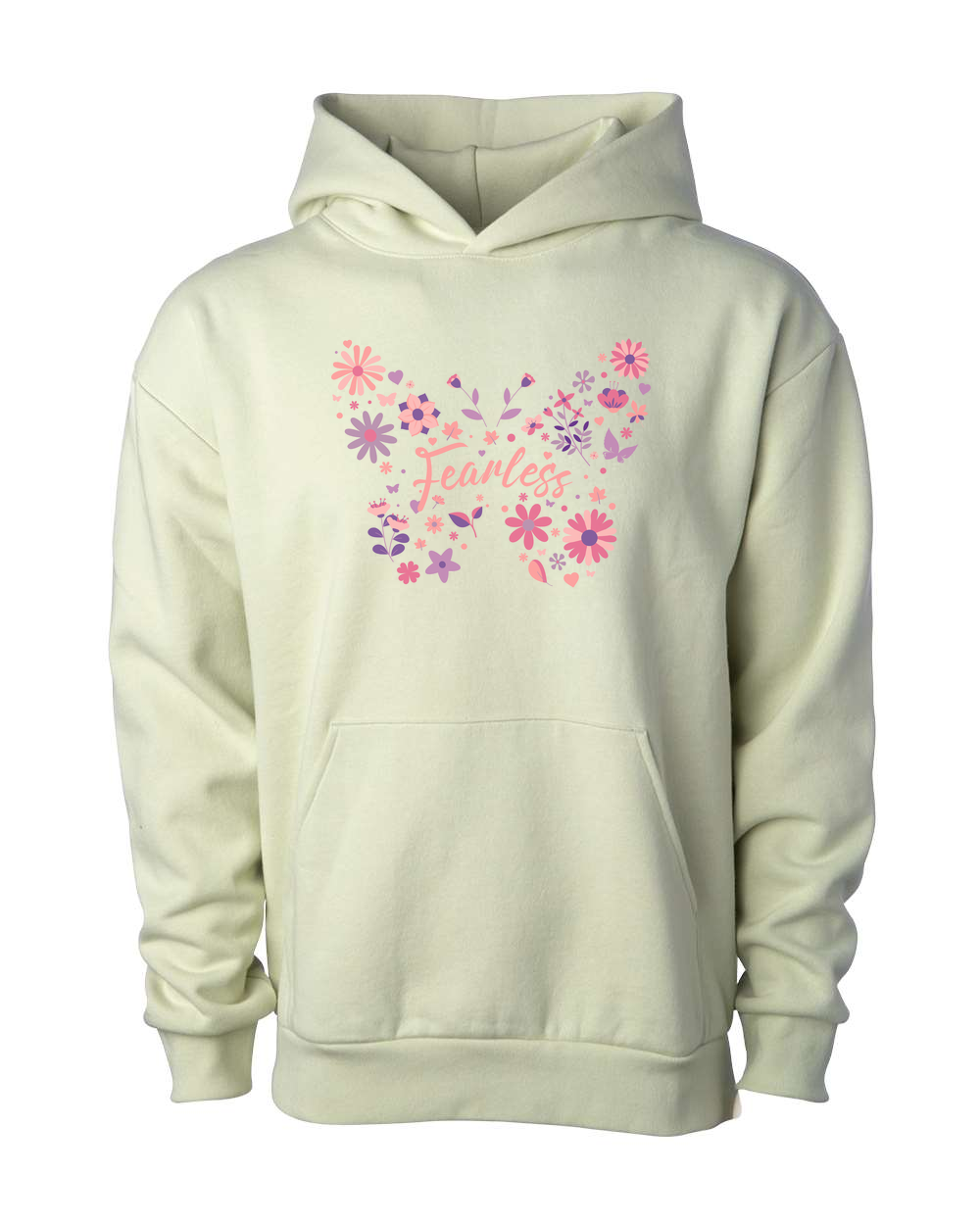 Fearless Butterfly Hoodie Honey Dew (IND280SLF)