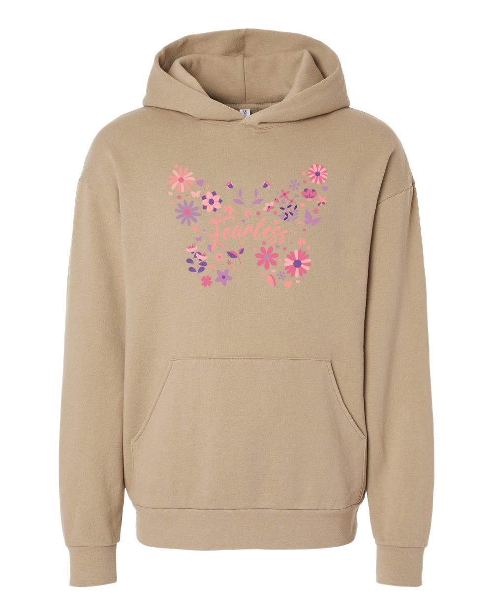 Fearless Butterfly Hoodie Sandstone (IND280SLF)