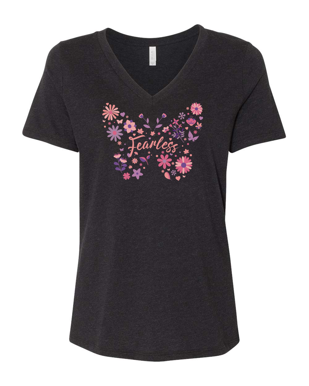 Fearless Butterfly Women's V-Neck - Shirtify