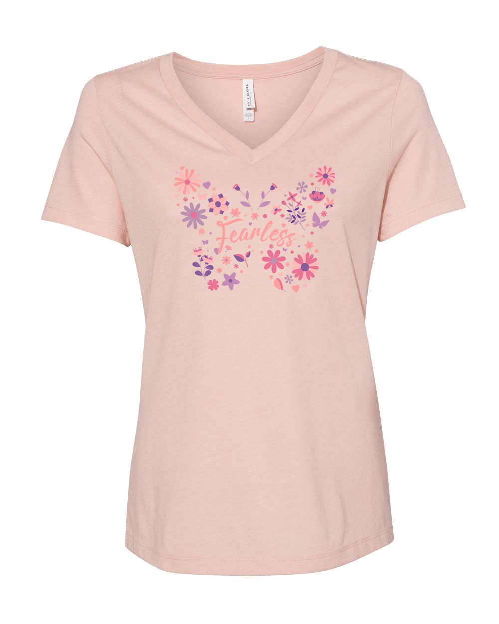 Fearless Butterfly Women's V-Neck - Shirtify