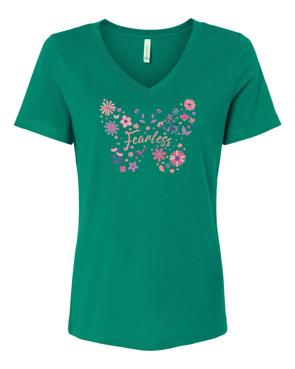 Fearless Butterfly Women's V-Neck - Shirtify