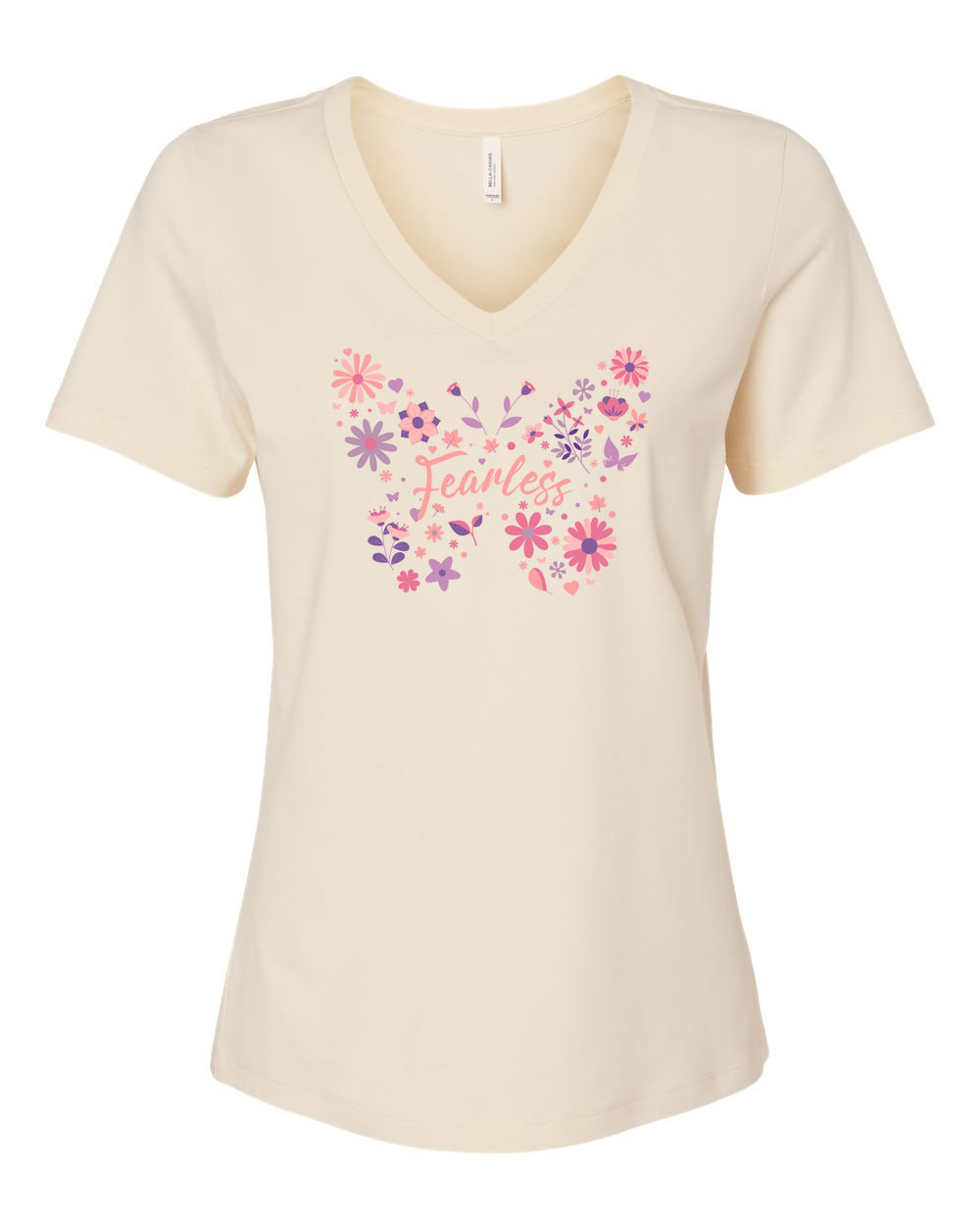 Fearless Butterfly Women's V-Neck - Shirtify