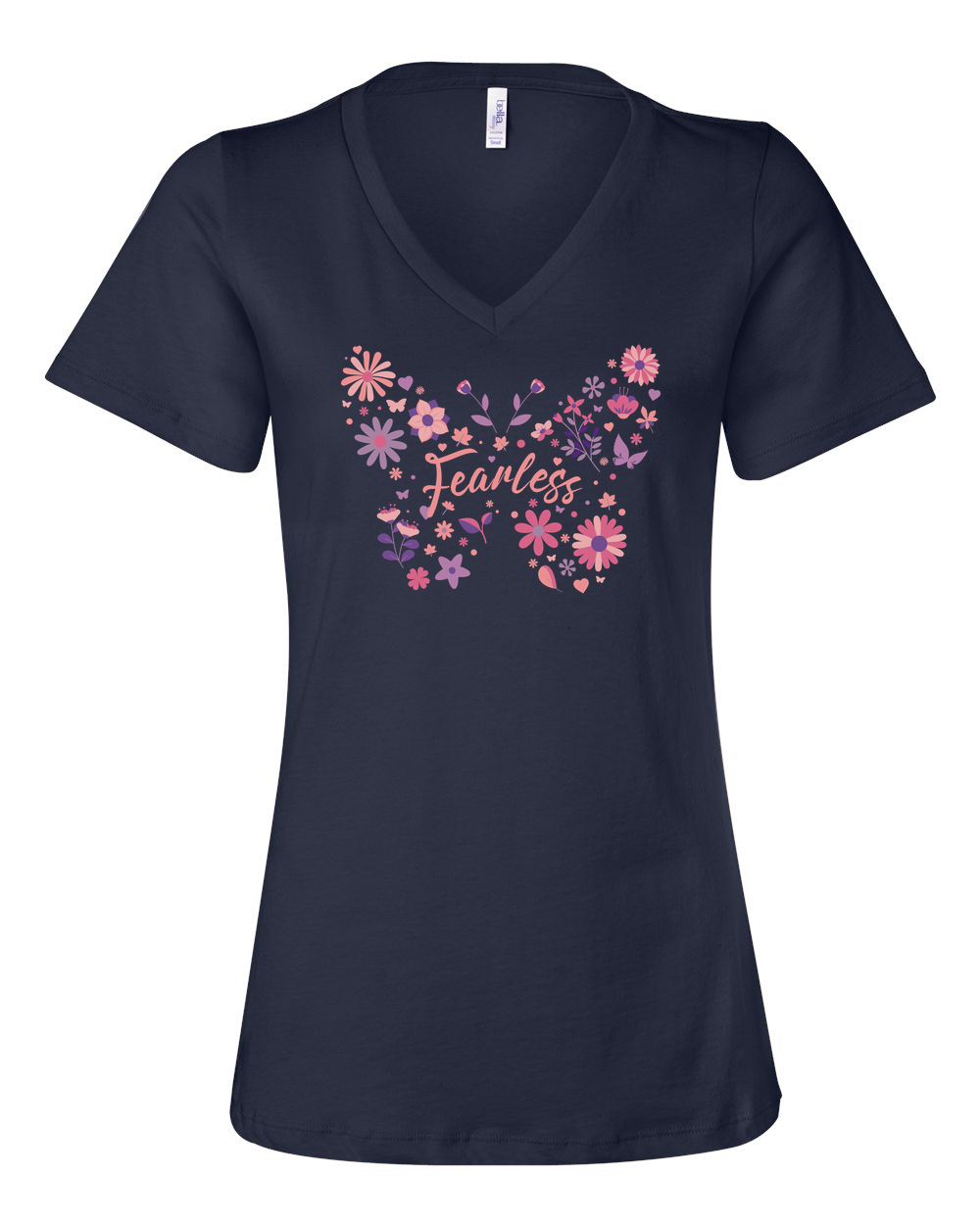 Fearless Butterfly Women's V-Neck - Shirtify
