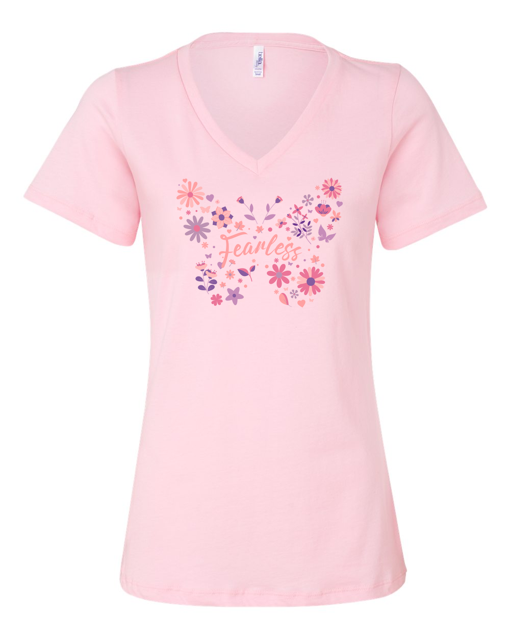 Fearless Butterfly Women's V-Neck - Shirtify