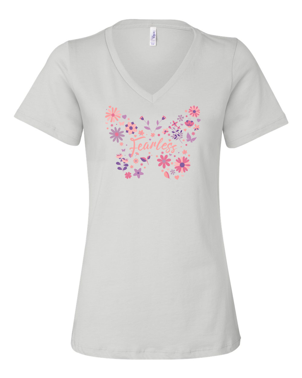 Fearless Butterfly Women's V-Neck - Shirtify