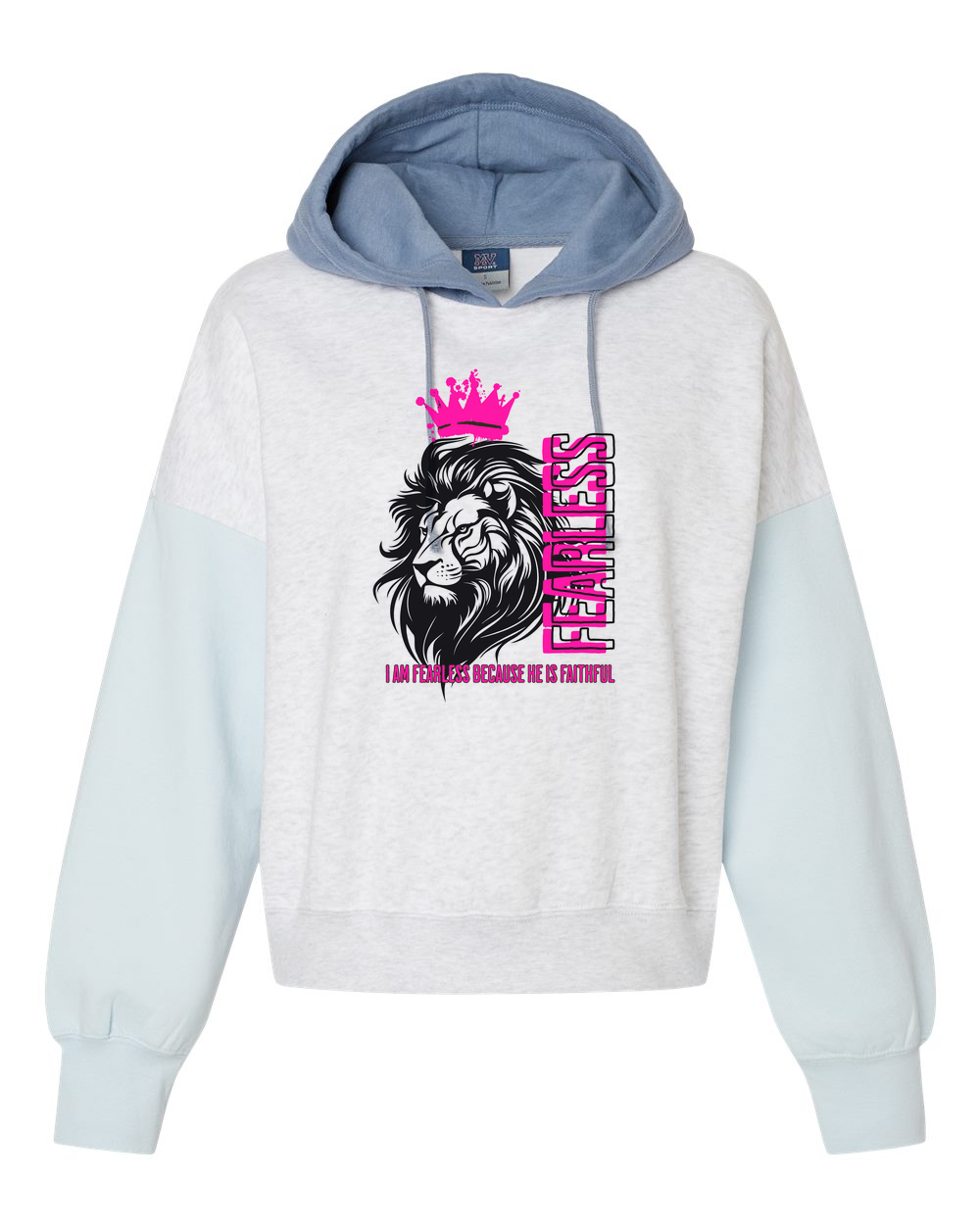 Fearless Crowned Lion Women's Cropped or Lightweight Hoodie - Shirtify