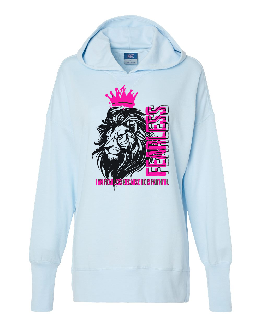 Fearless Crowned Lion Women's Cropped or Lightweight Hoodie - Shirtify