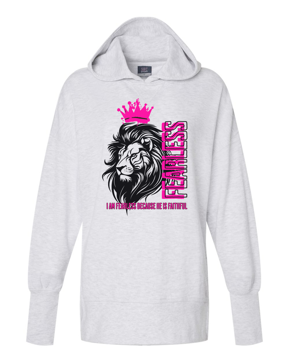 Fearless Crowned Lion Women's Cropped or Lightweight Hoodie - Shirtify