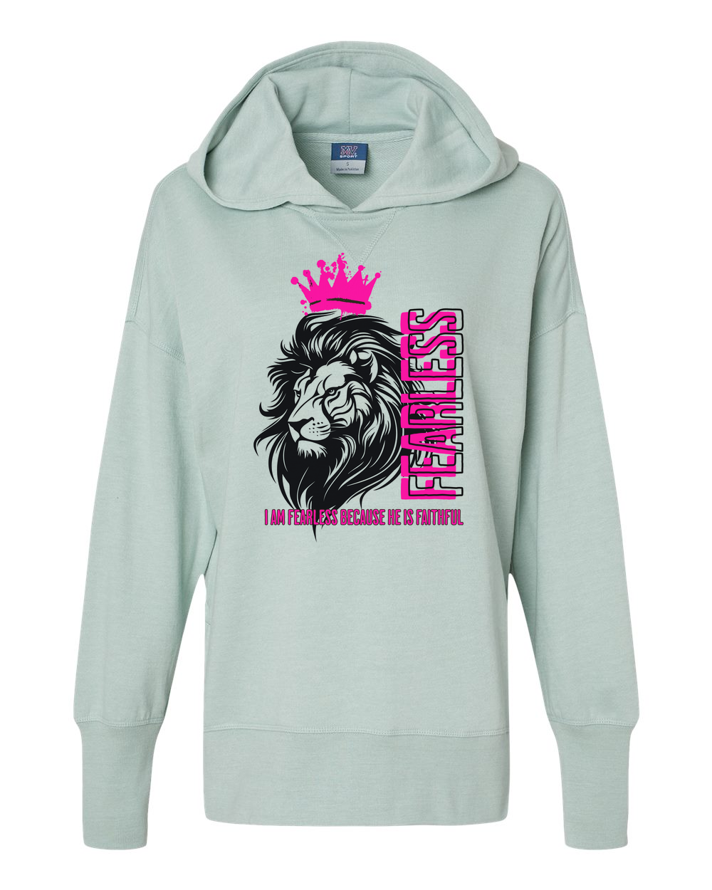 Fearless Crowned Lion Women's Cropped or Lightweight Hoodie - Shirtify
