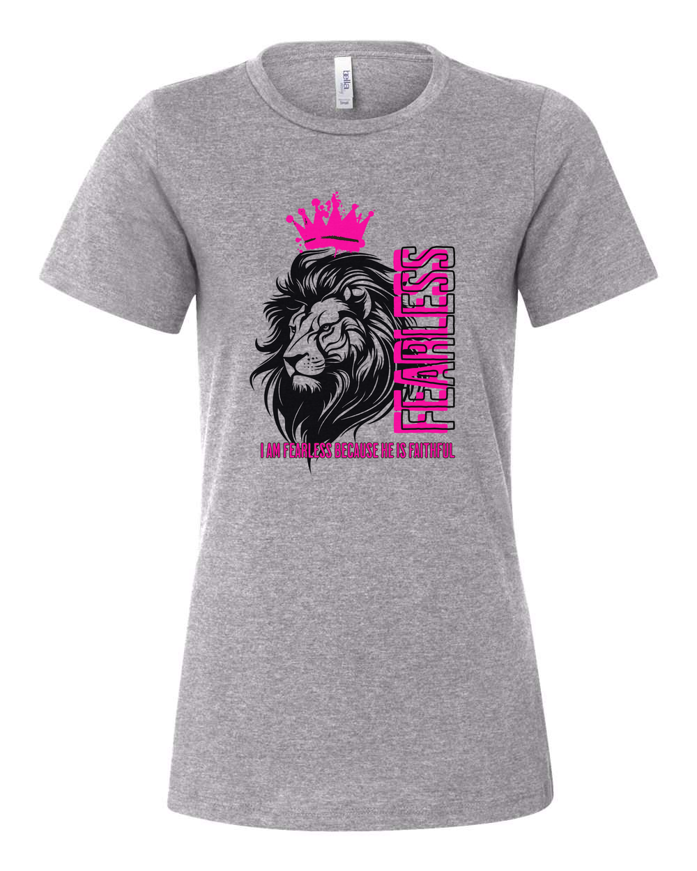 Fearless Crowned Lion Women's T-Shirt - Shirtify