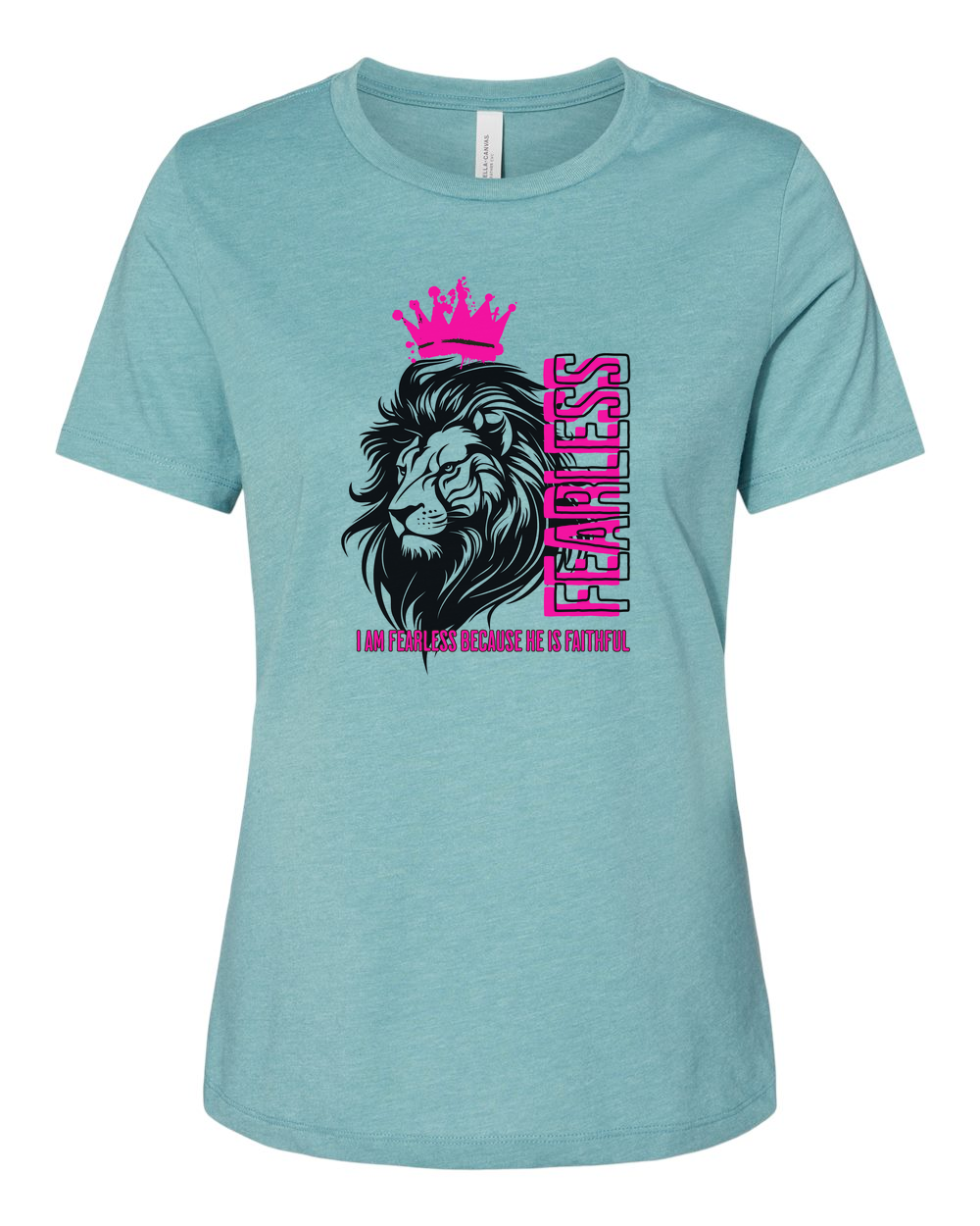 Fearless Crowned Lion Women's T-Shirt - Shirtify
