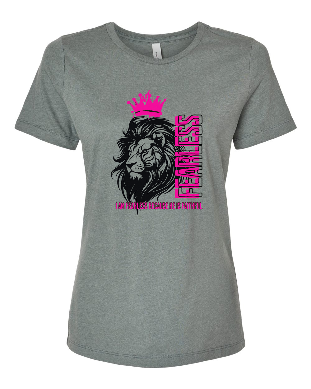 Fearless Crowned Lion Women's T-Shirt - Shirtify