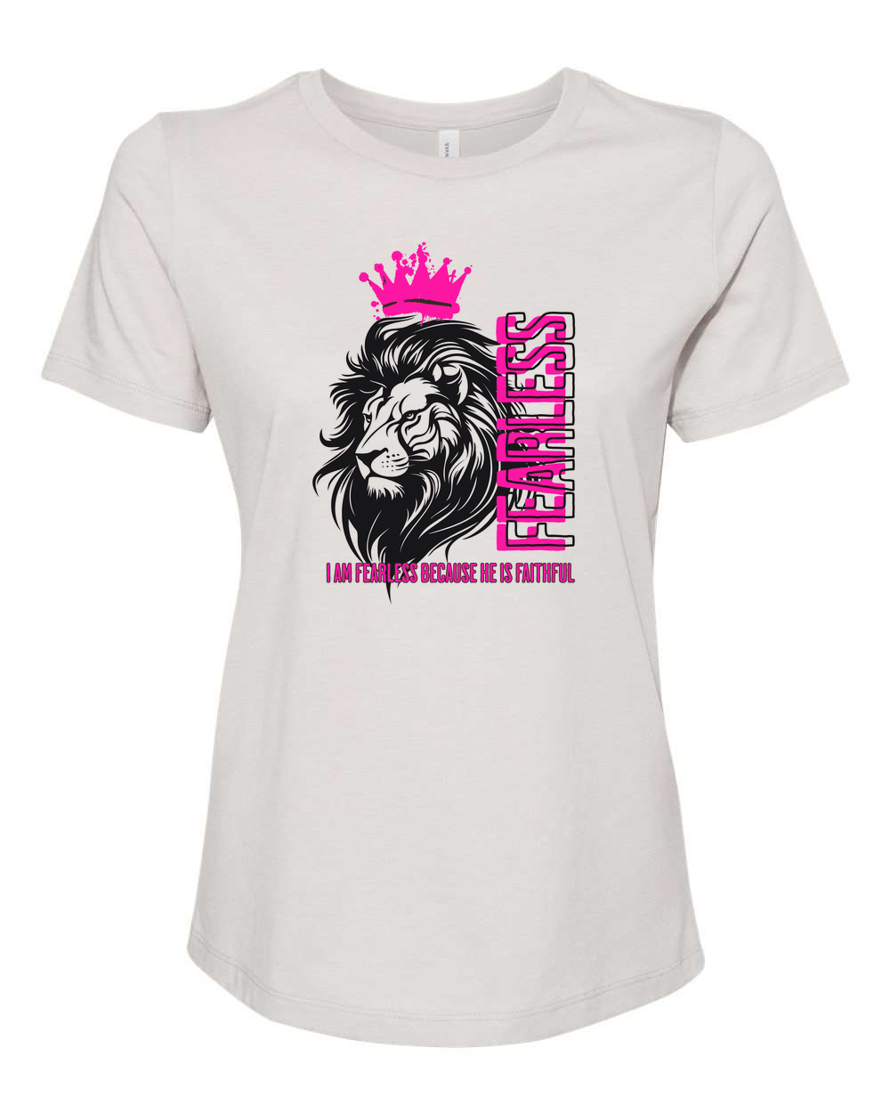 Fearless Crowned Lion Women's T-Shirt - Shirtify