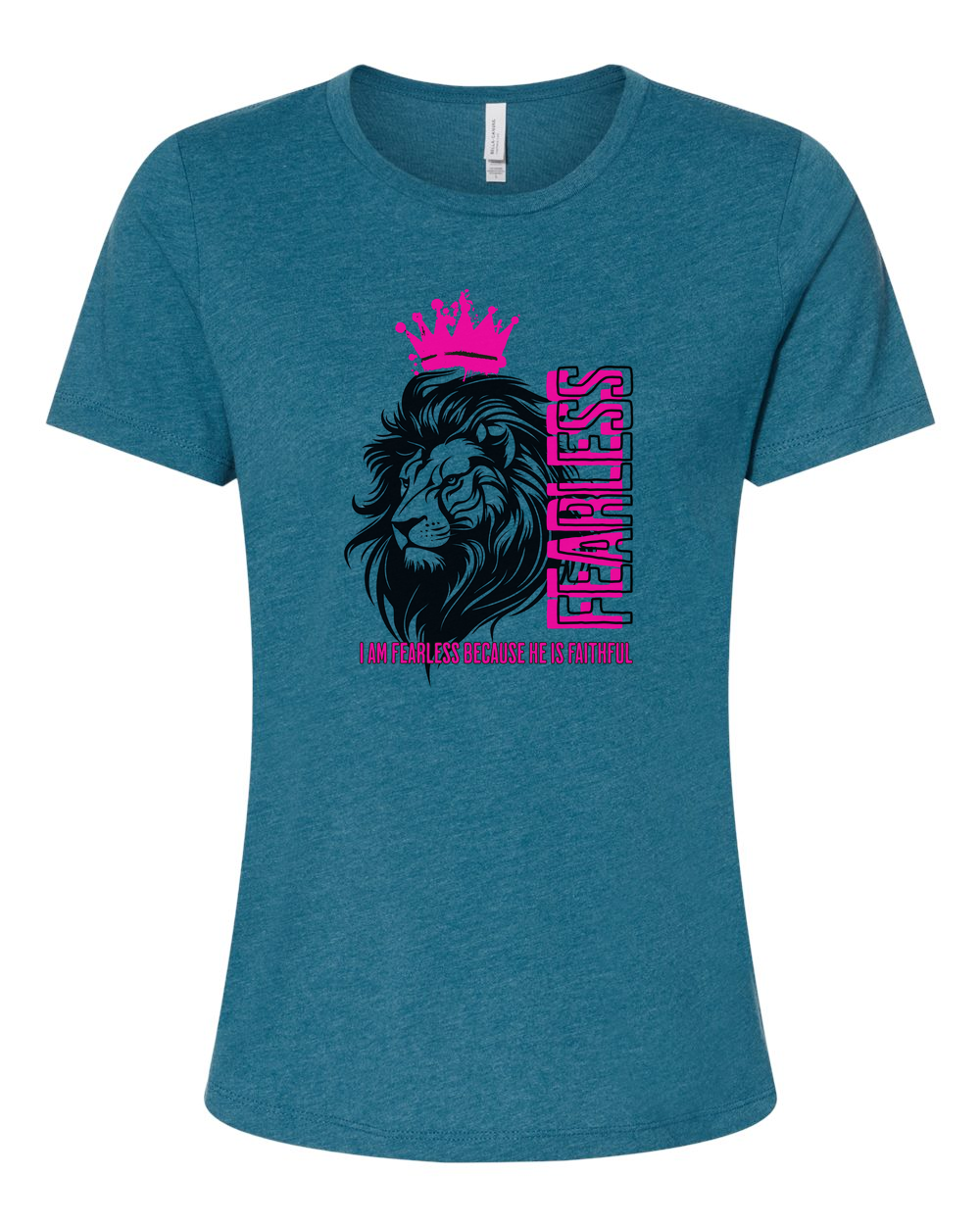 Fearless Crowned Lion Women's T-Shirt - Shirtify