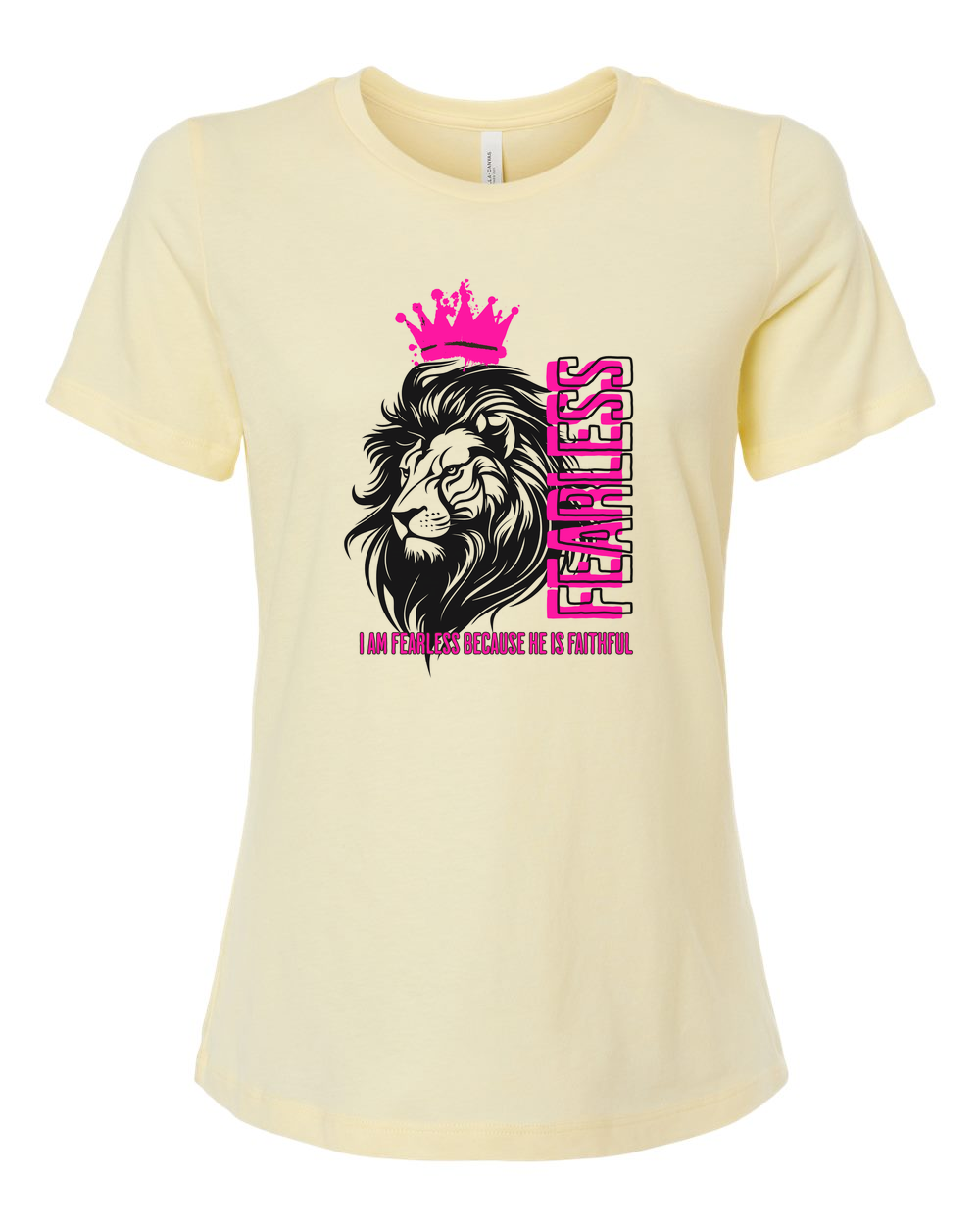Fearless Crowned Lion Women's T-Shirt - Shirtify