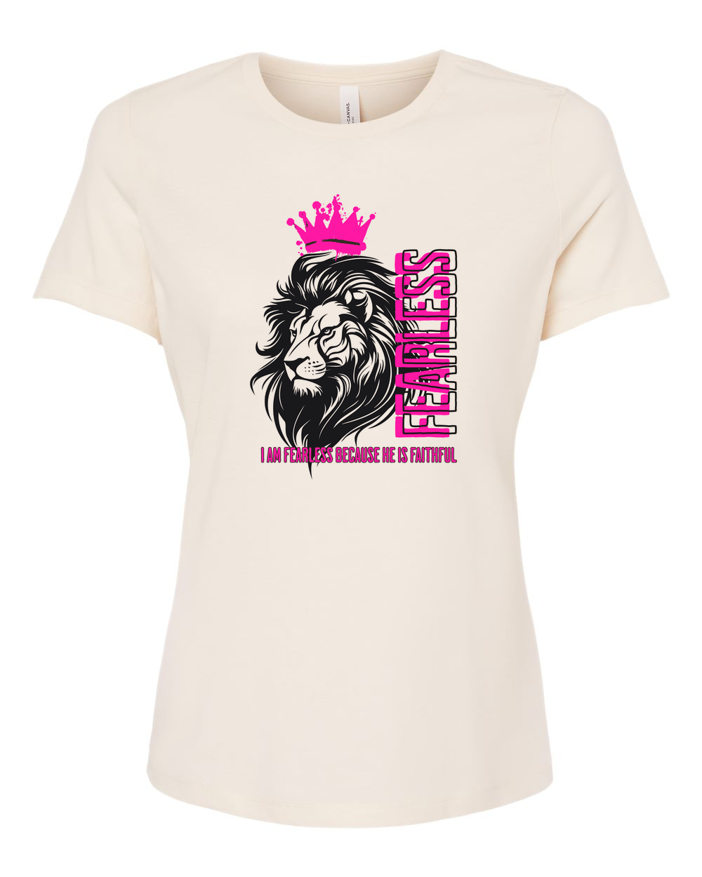 Fearless Crowned Lion Women's T-Shirt - Shirtify