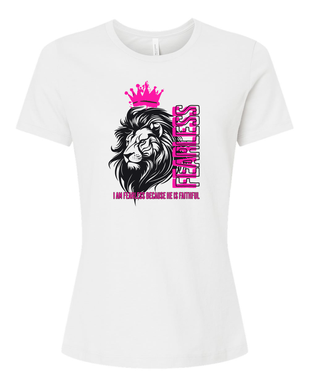 Fearless Crowned Lion Women's T-Shirt - Shirtify