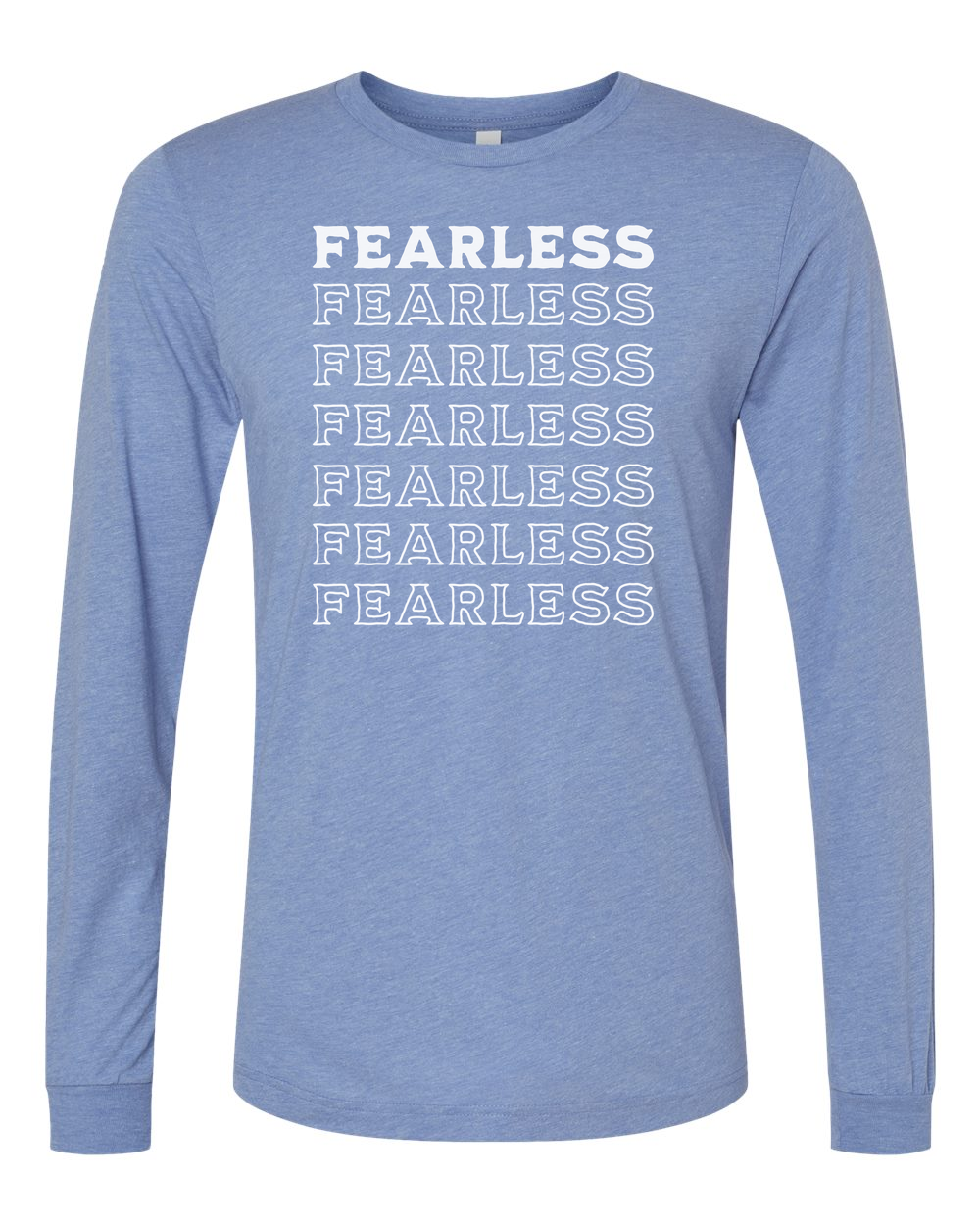Fearless Fade Long Sleeve T-Shirt Blue (BC3513F)