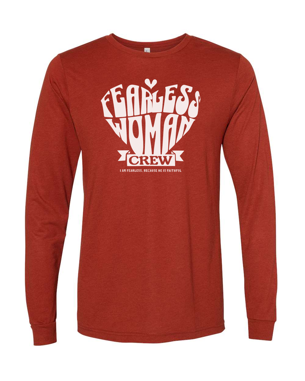 Fearless Woman Crew Long Sleeve T-Shirt - Shirtify