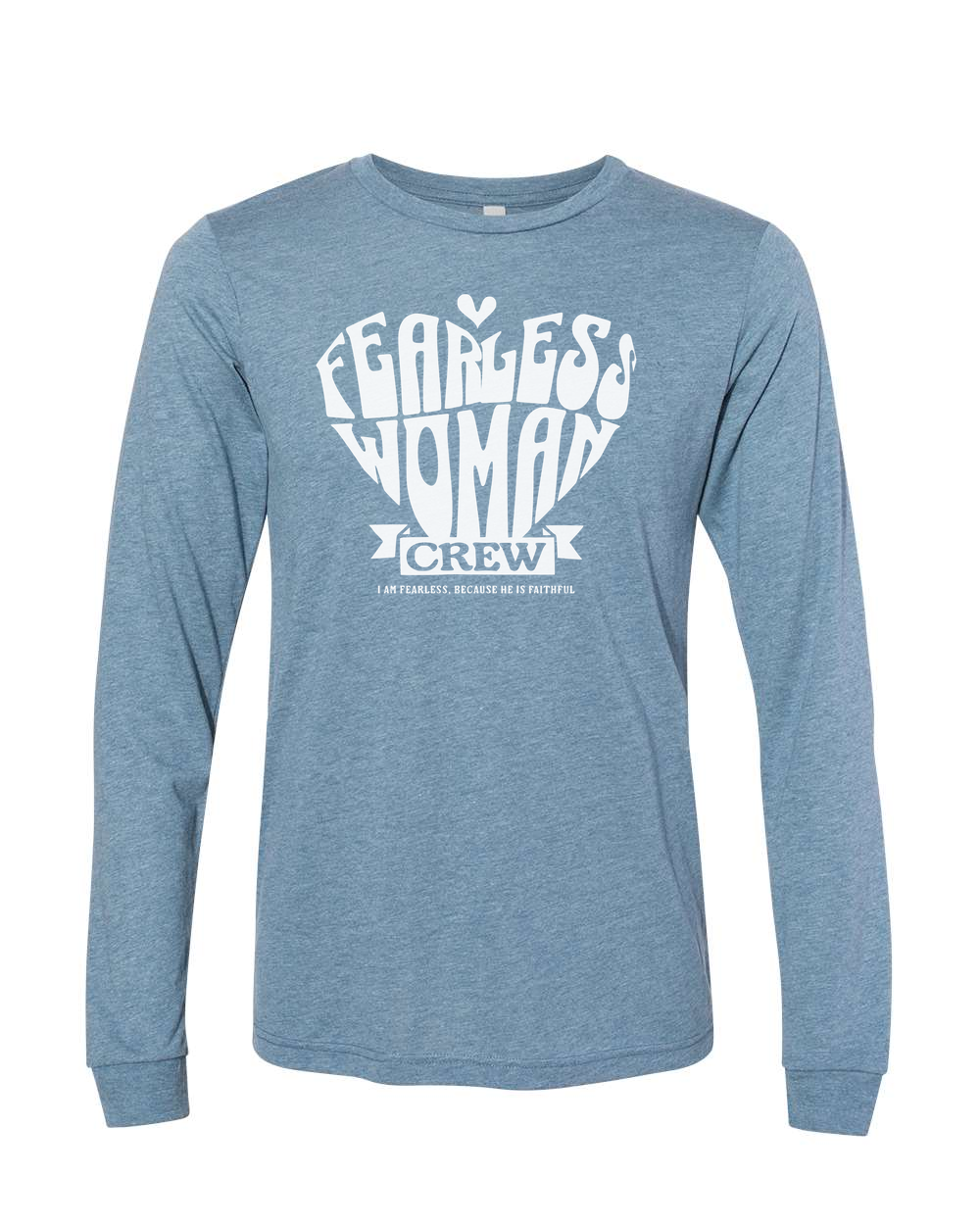 Fearless Woman Crew Long Sleeve T-Shirt - Shirtify
