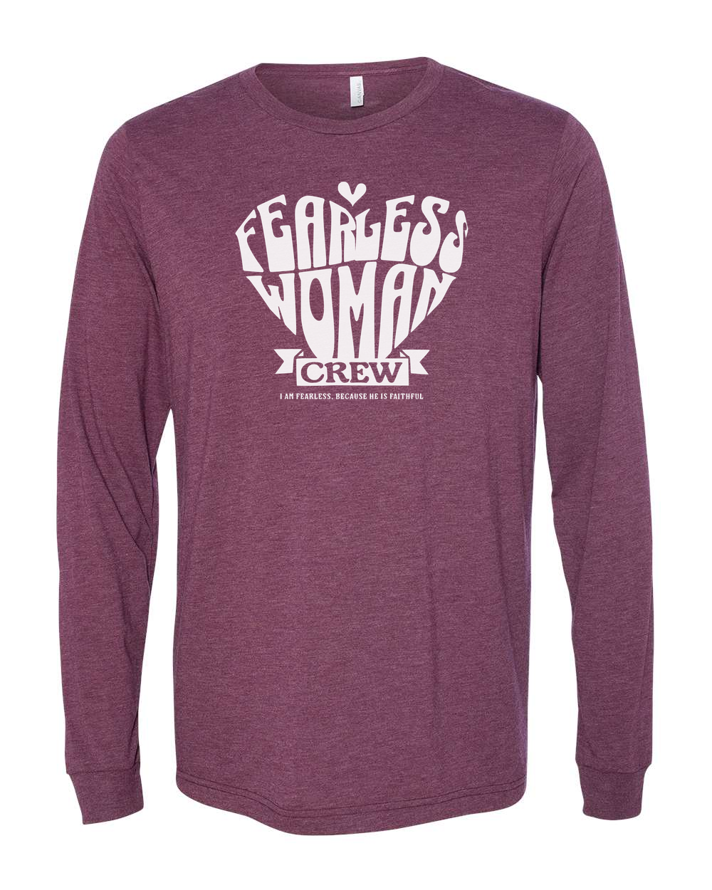 Fearless Woman Crew Long Sleeve T-Shirt - Shirtify