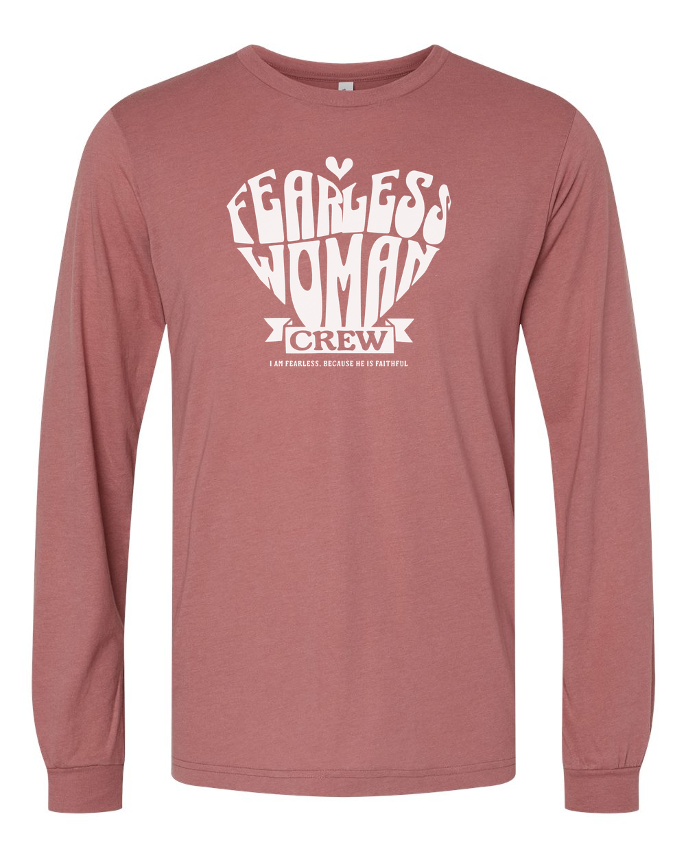 Fearless Woman Crew Long Sleeve T-Shirt - Shirtify