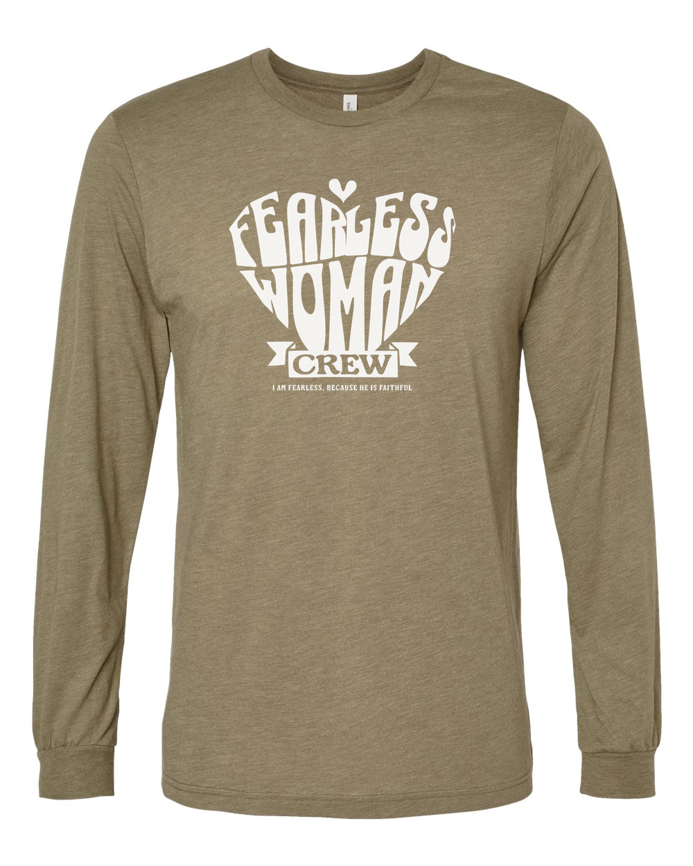 Fearless Woman Crew Long Sleeve T-Shirt - Shirtify