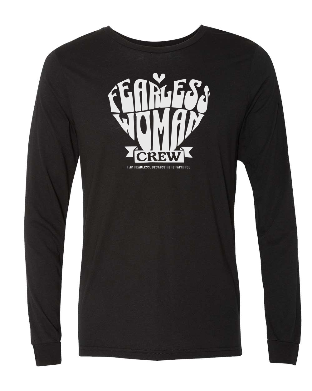 Fearless Woman Crew Long Sleeve T-Shirt - Shirtify