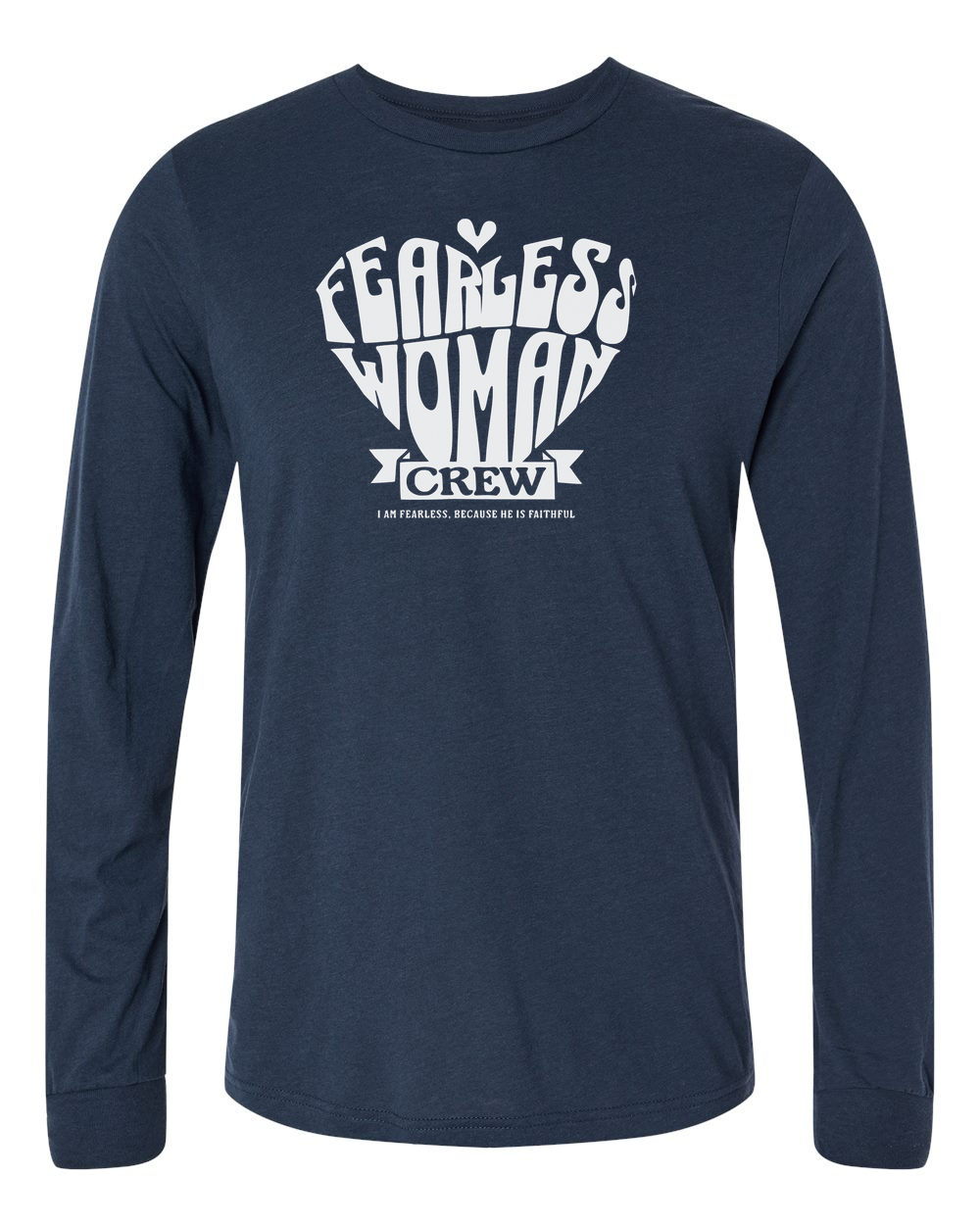 Fearless Woman Crew Long Sleeve T-Shirt - Shirtify