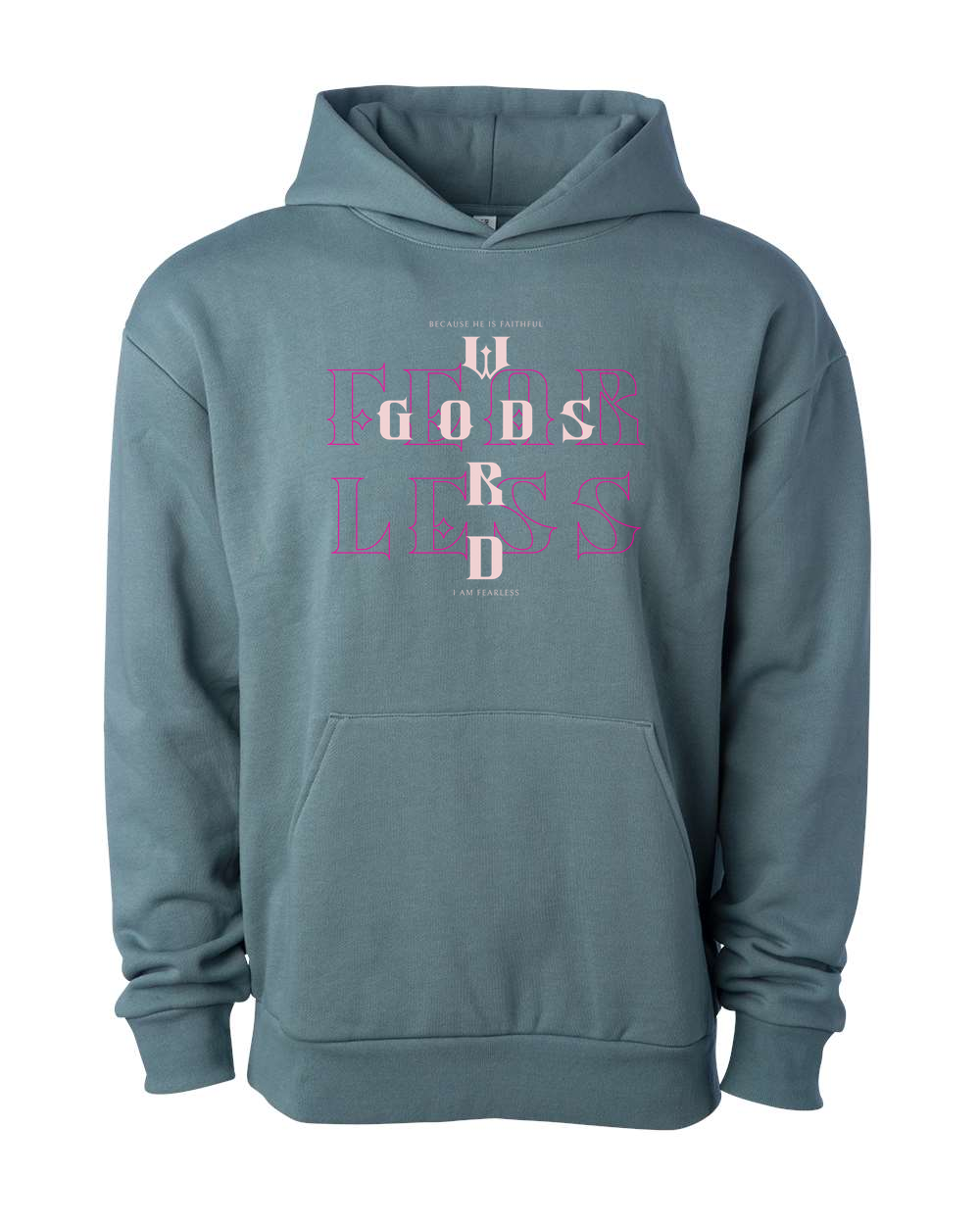 Fearless (God's Word) Hoodie Blue Magic (IND280SLF)