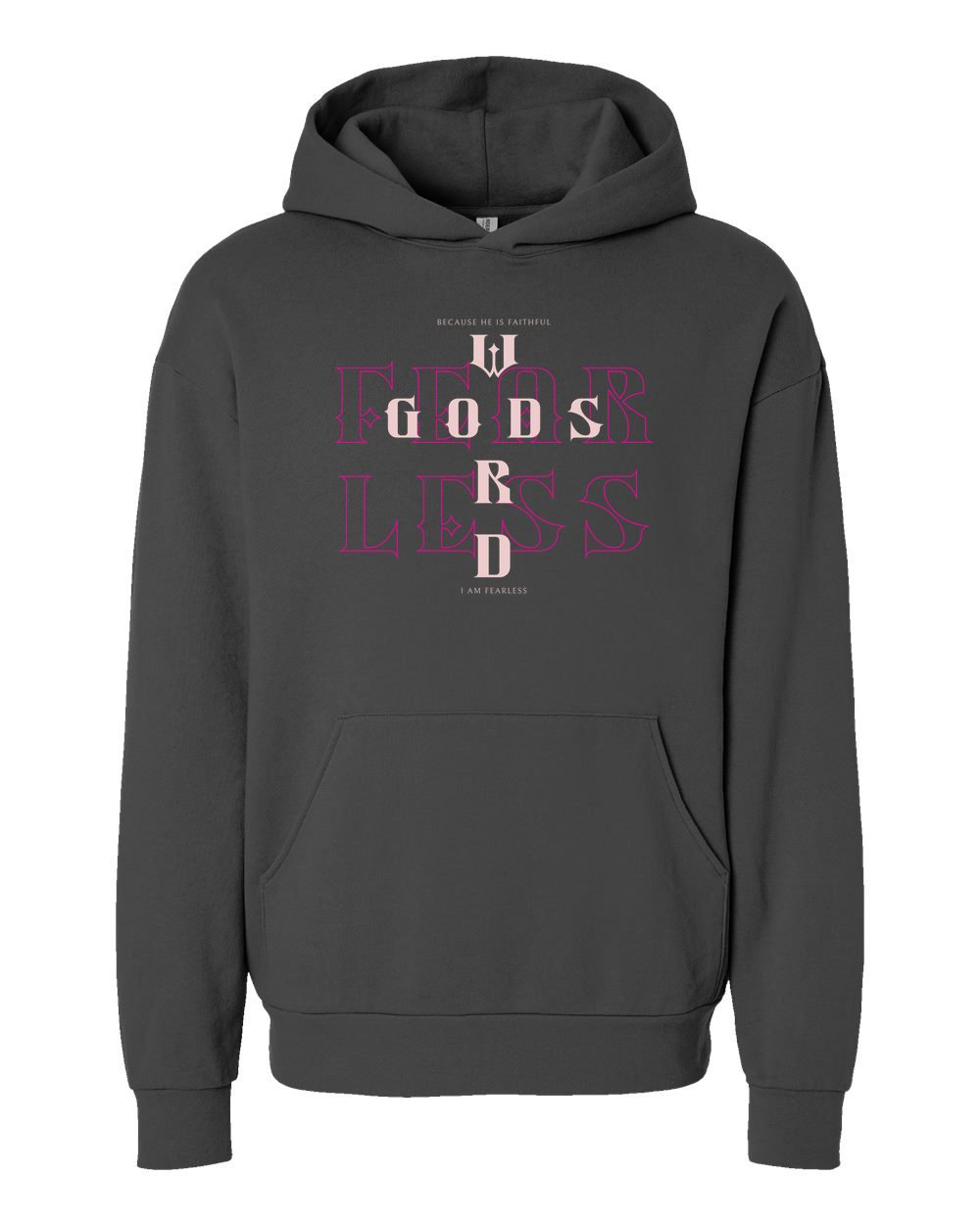 Fearless (God's Word) Hoodie Pigment Black (IND280SLF)