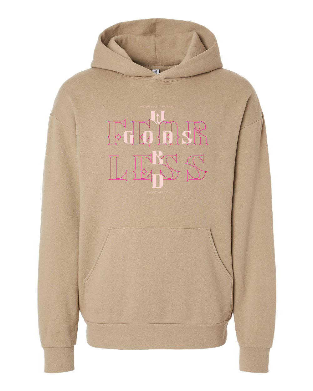 Fearless (God's Word) Hoodie Sandstone (IND280SLF)