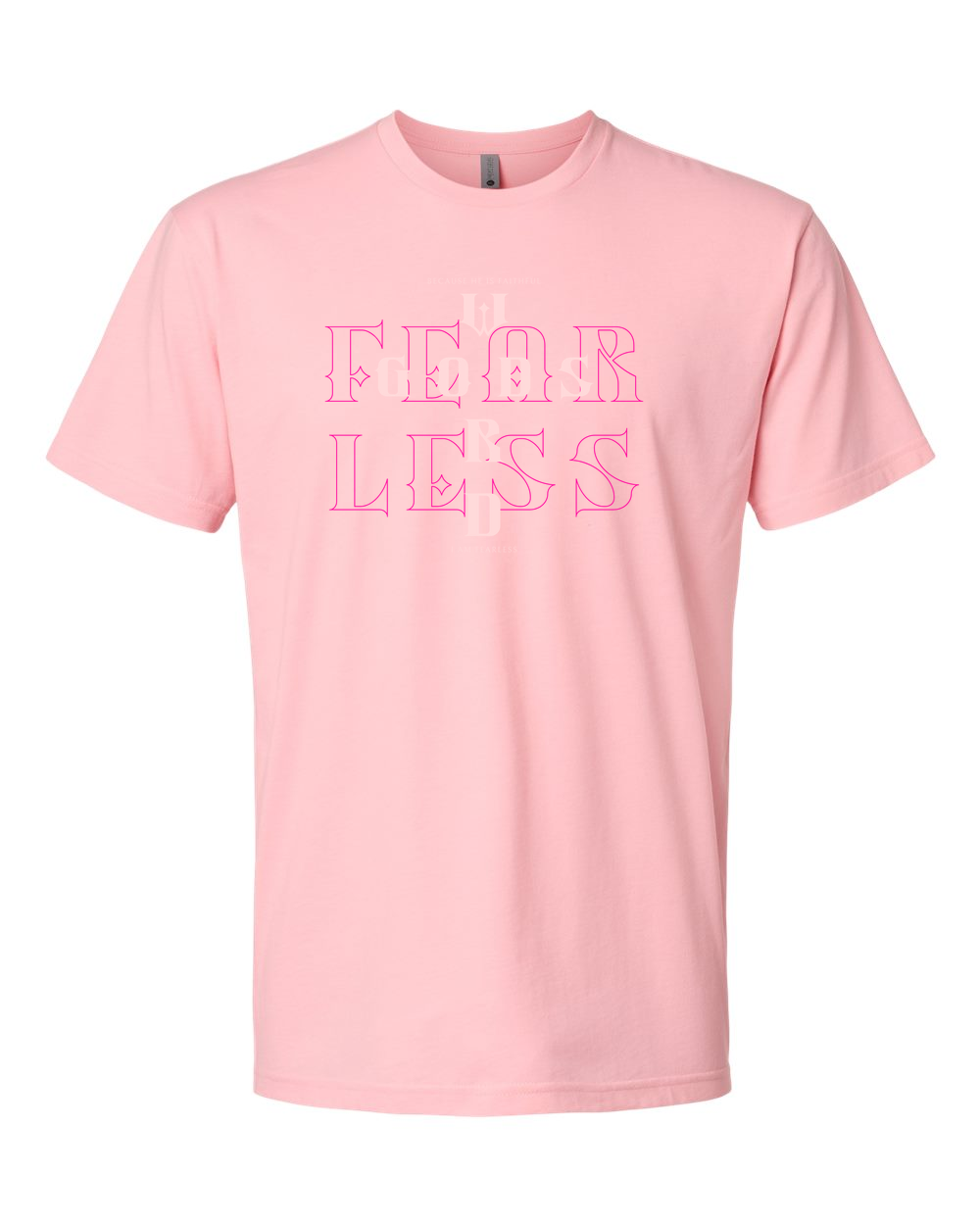 Fearless (God's Word) T-Shirt Heather Light Pink (NL6210F)