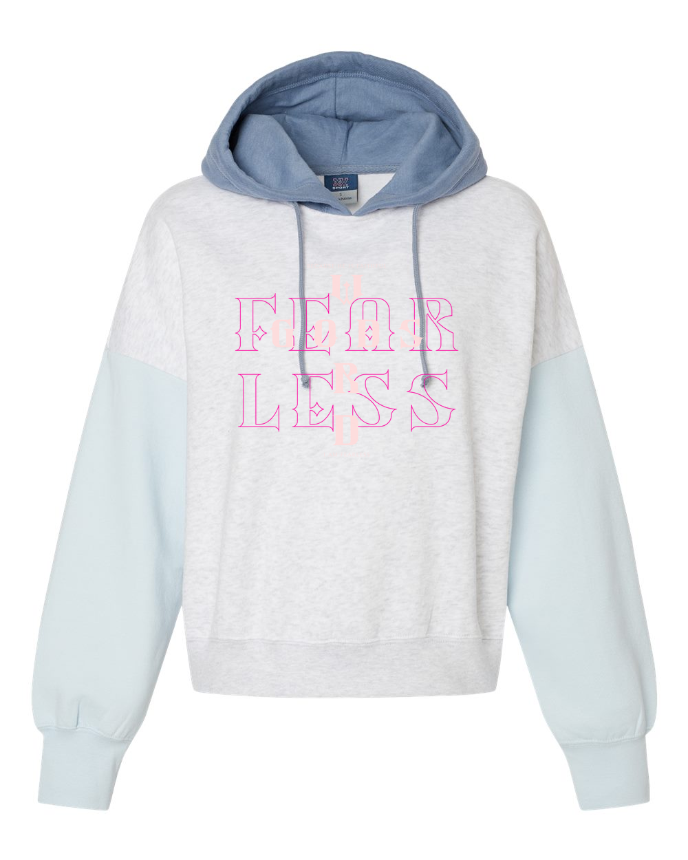 Fearless (God's Word) Women's Hoodie Arctic Blue (MVSW23716F)
