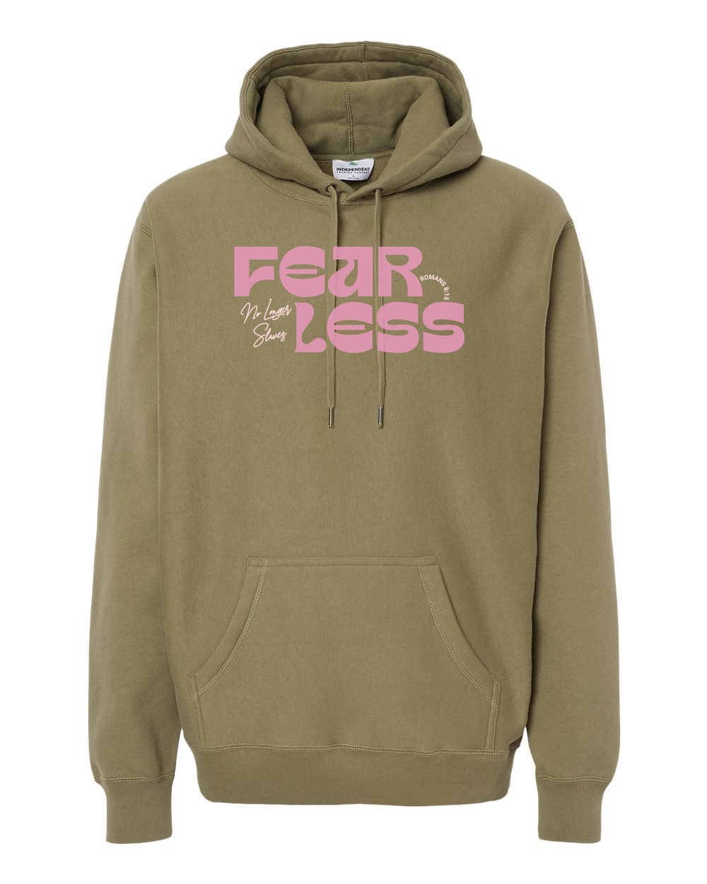 Fearless "No Longer Slaves" Hoodie Olive (IND5000PF)