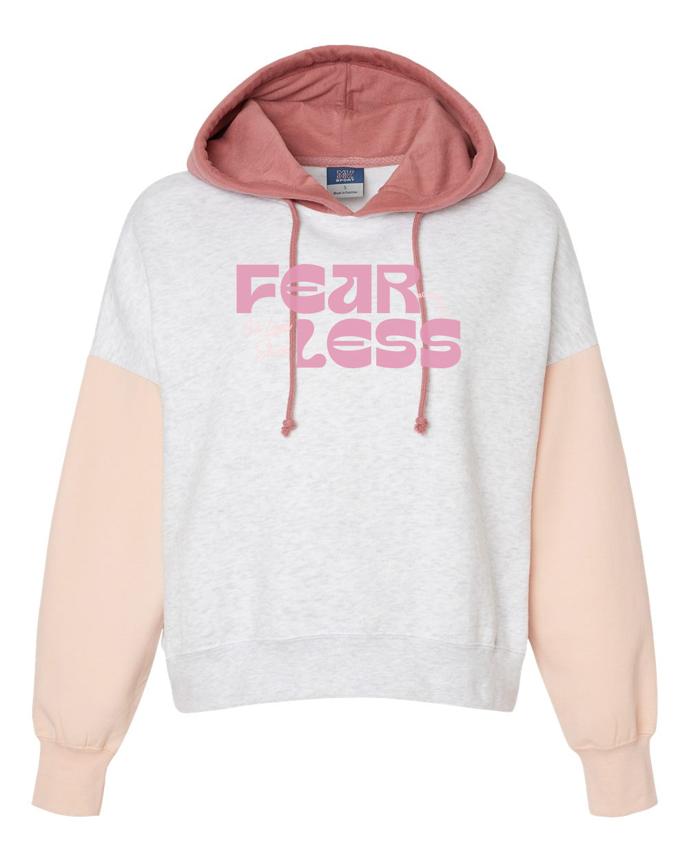 Fearless "No Longer Slaves" Women's Hoodie Cameo Pink (MVSW23716F)