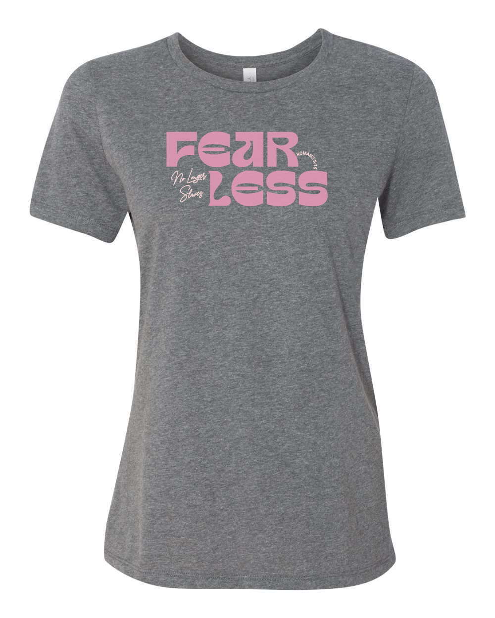 Fearless "No Longer Slaves" Women's T-Shirt Deep Heather (BC6400CVCF)