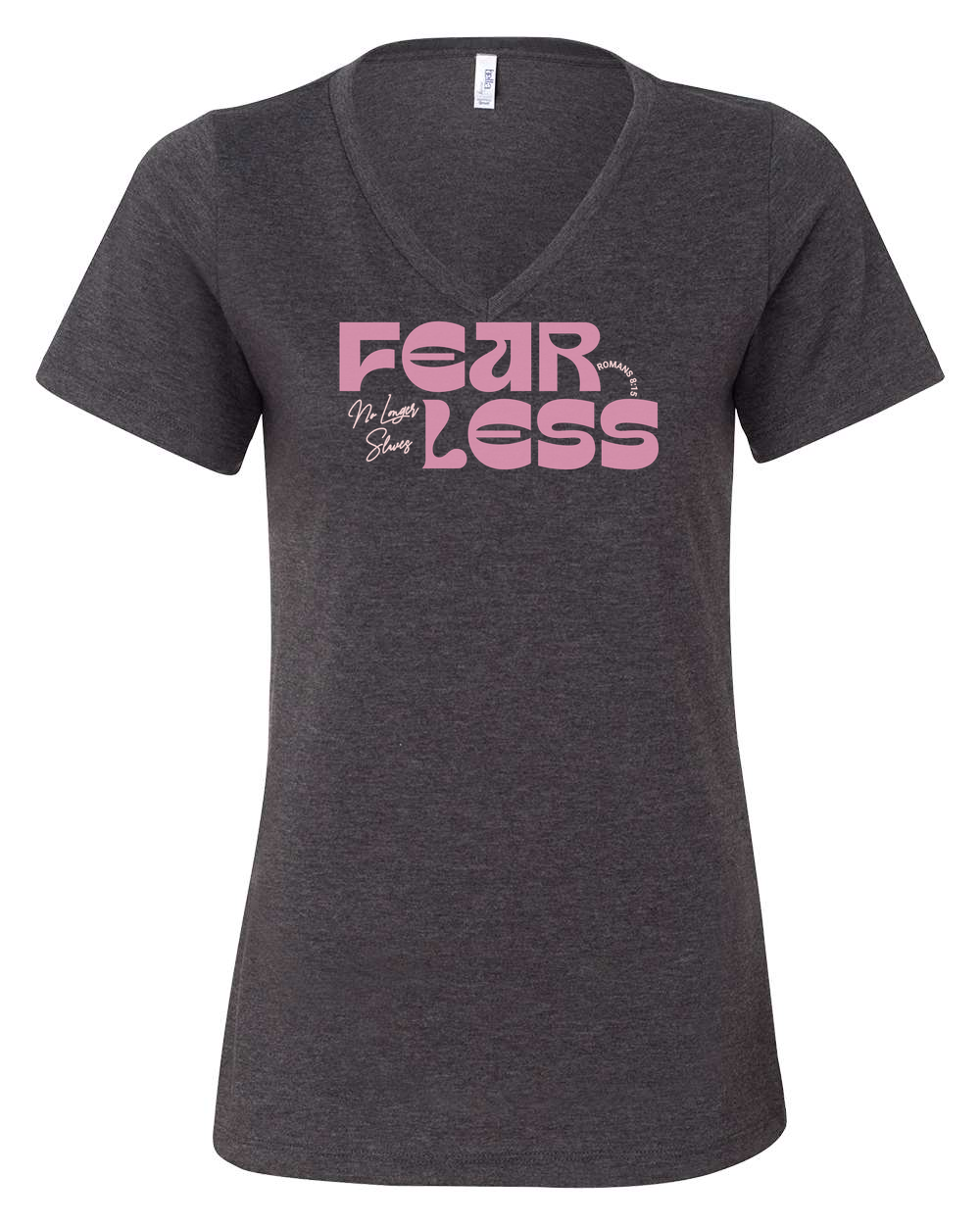Fearless "No Longer Slaves" Women's V-Neck - Shirtify