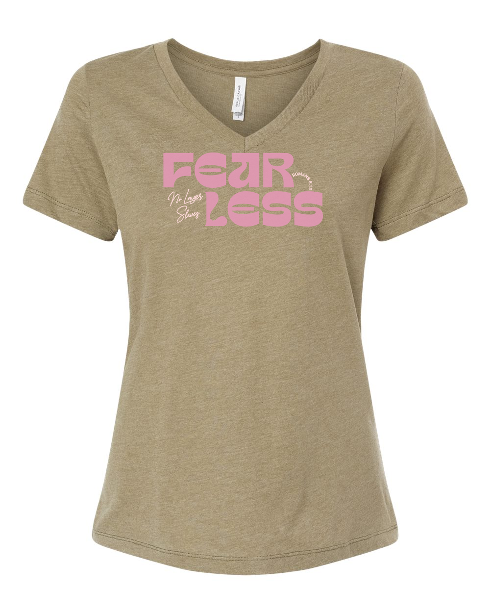 Fearless "No Longer Slaves" Women's V-Neck - Shirtify