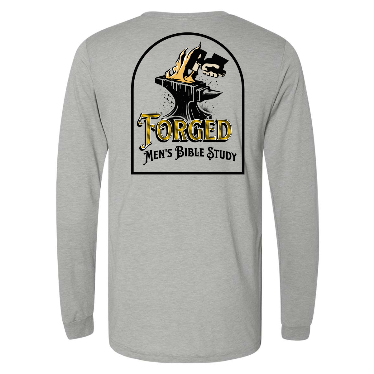 Forged Logo (Black) Long Sleeve T-Shirt - Shirtify