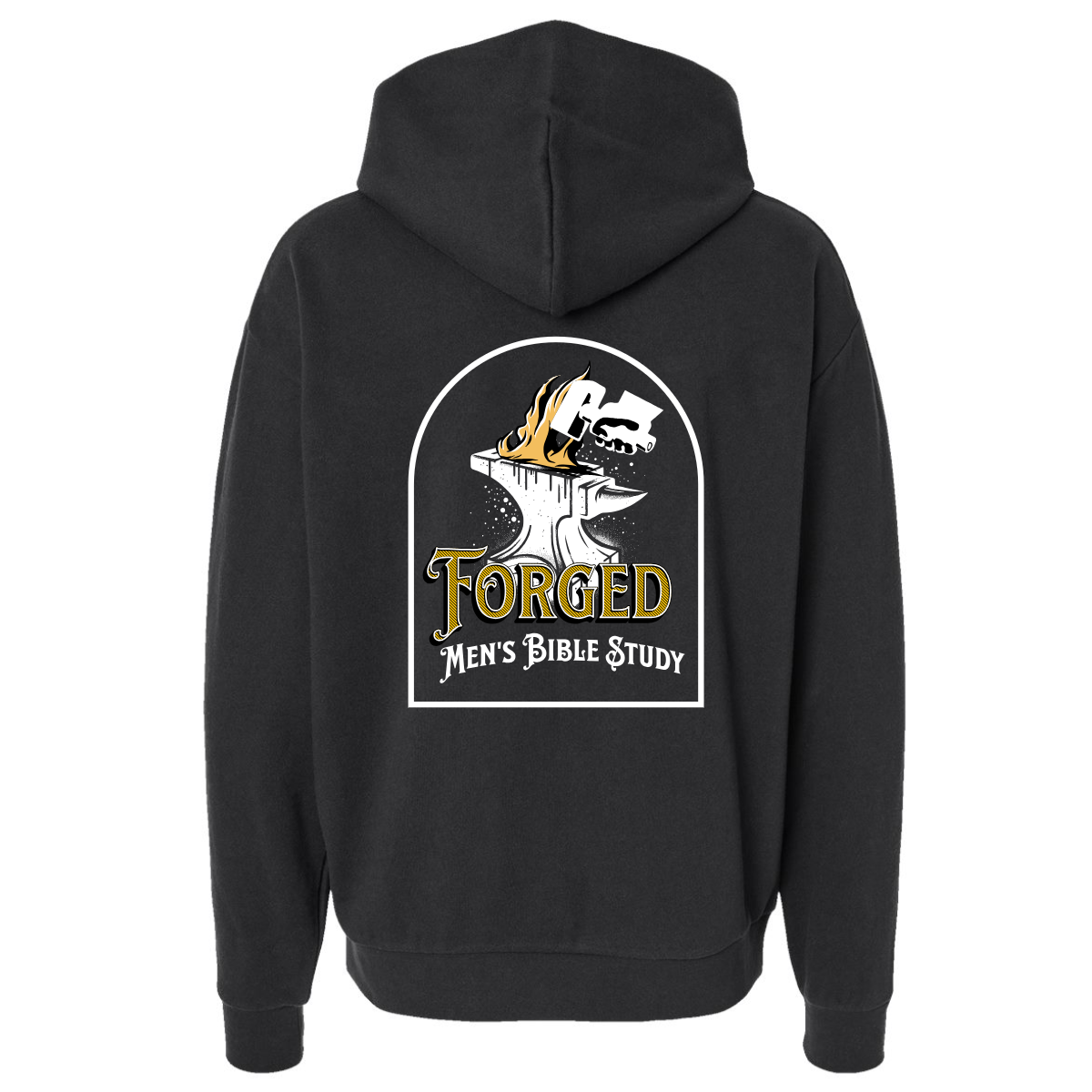 Forged Logo (White) Hoodie - Shirtify