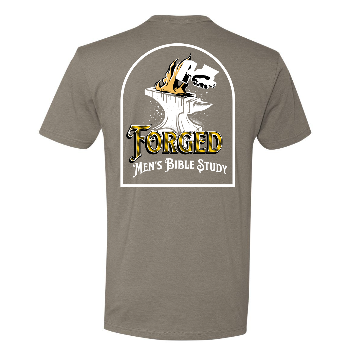 Forged Logo (White) T-Shirt - Shirtify