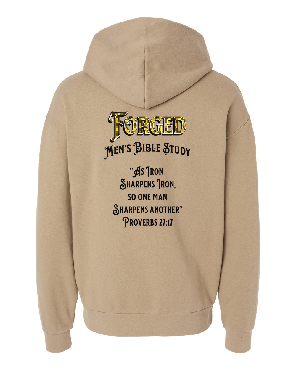 Forged Iron Sharpens Iron (Black) Hoodie Sandstone (IND280SLB)
Forged Shield Front Logo Gray
