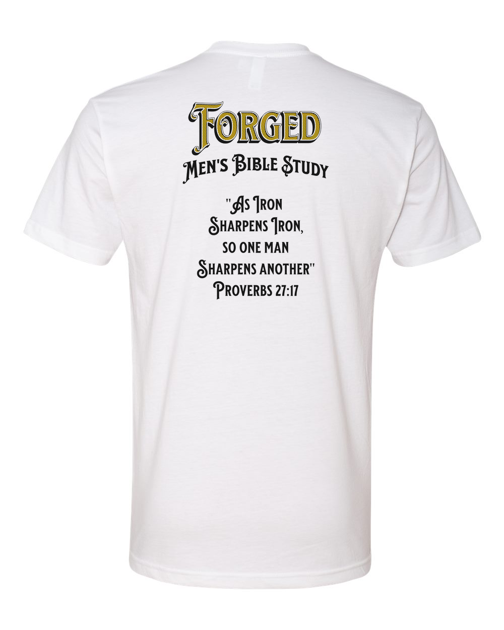 Forged Iron Sharpens Iron (Black) T-Shirt White (NL6210B)
Forged Shield Front Logo Gray