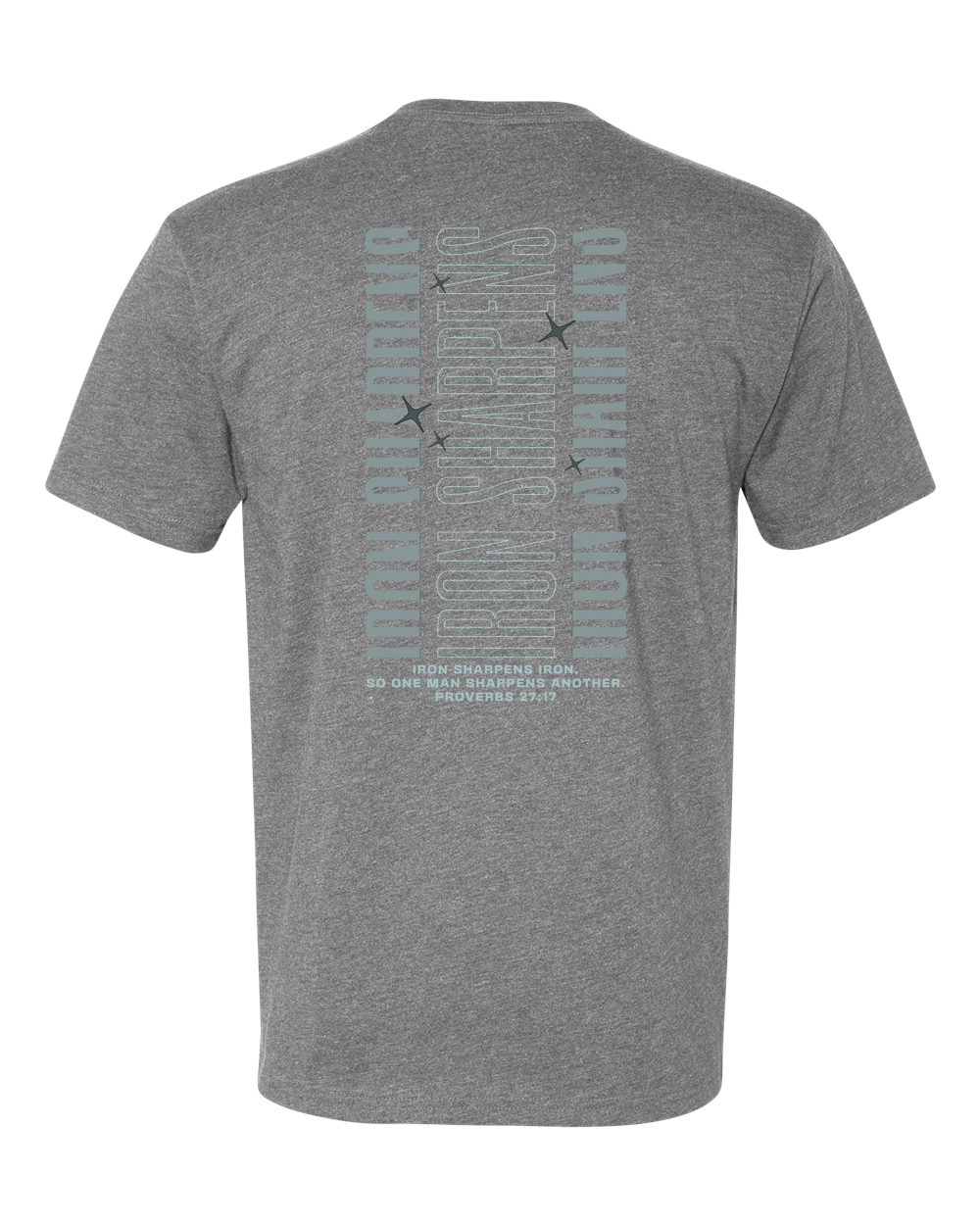 Forged Iron Sharpens Iron (Vertical) T-Shirt Dark Heather Grey 
(NL6210B)
Forged Men's Bible Study Pocket