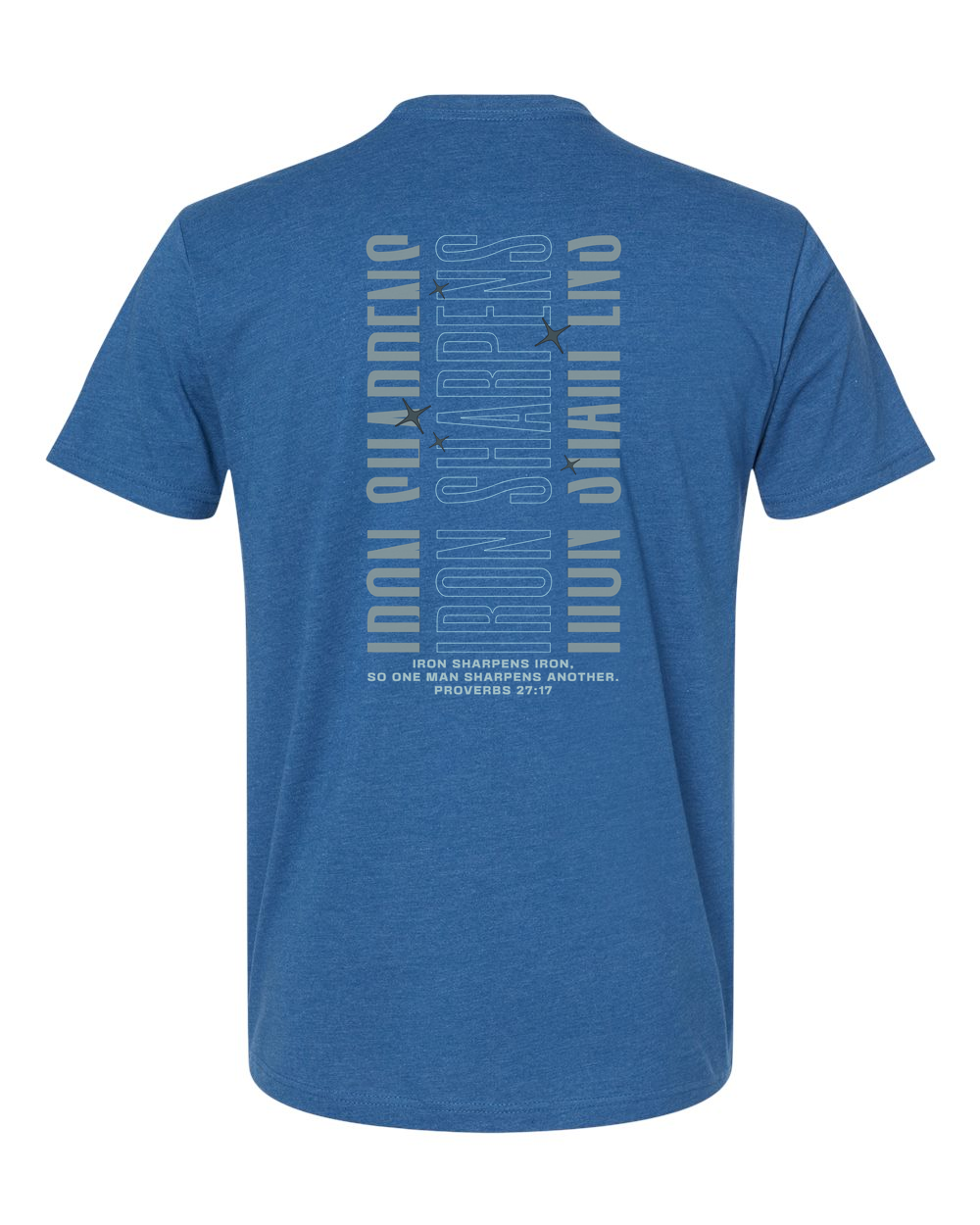 Forged Iron Sharpens Iron (Vertical) T-Shirt Heather Cool Blue (NL6210B)
Forged Men's Bible Study Pocket